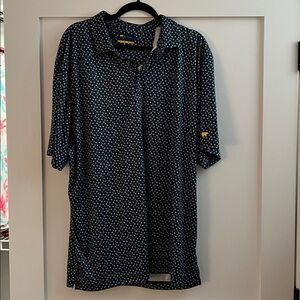 Jack Nicklaus Floral Pattern Polo Shirt